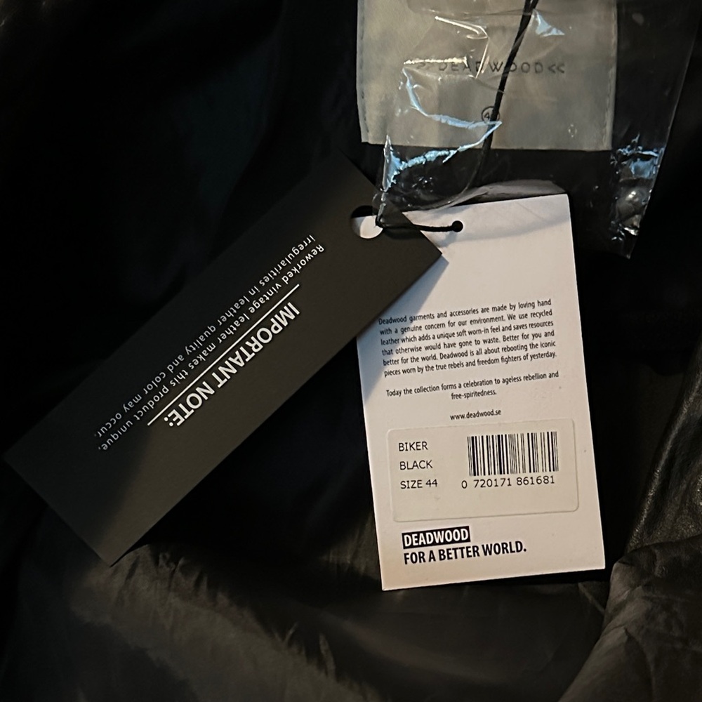 Deadwood leather jacket w/ tags - Picture 10 of 12